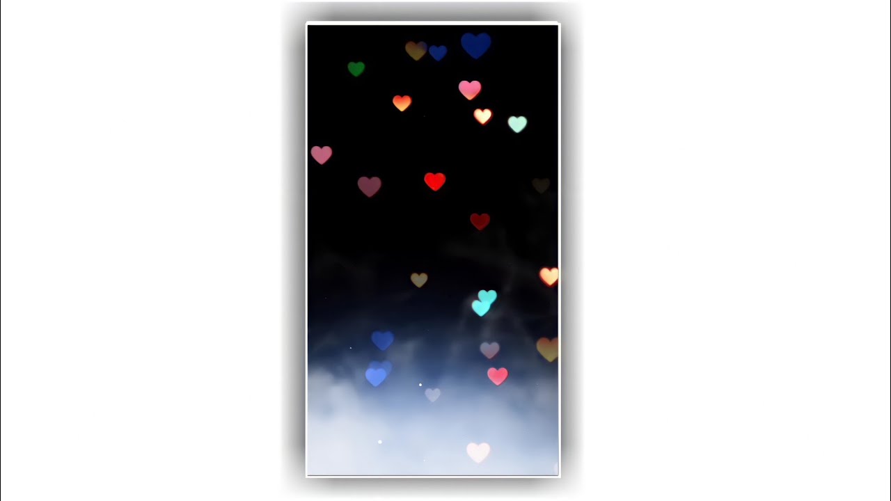 New kinemaster template video | full screen | heart effect | black screen template video background