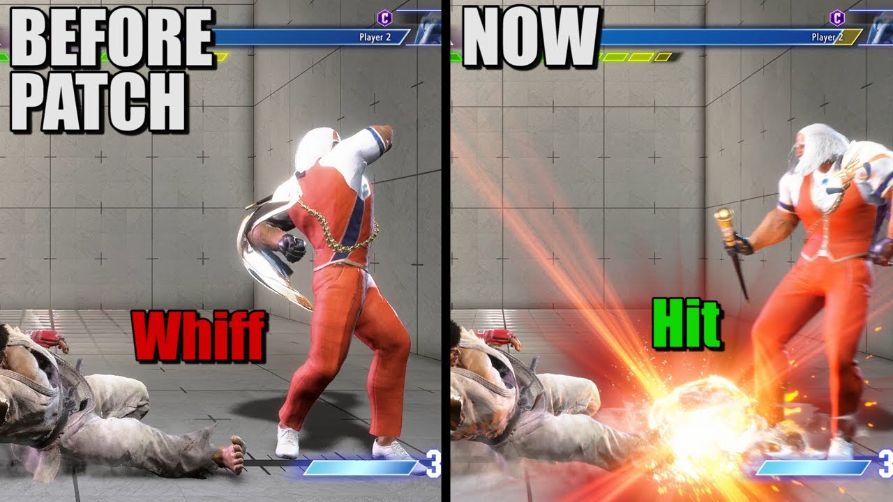 SF6 New Balance Patch. Side by Side comparison