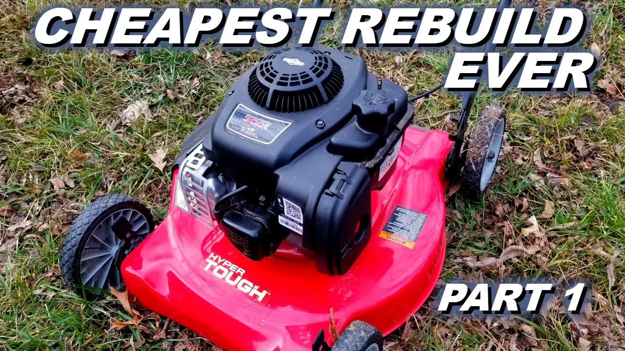 Rebuilding a cheap lawnmower ran with no oil.
