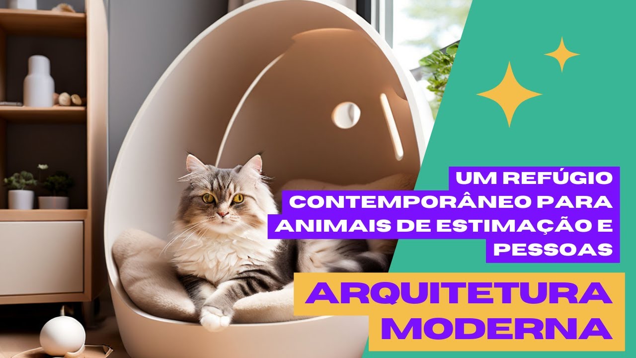 Arquitetura Moderna: Um Refúgio Contemporâneo para Animais de Estimação e Pessoas.