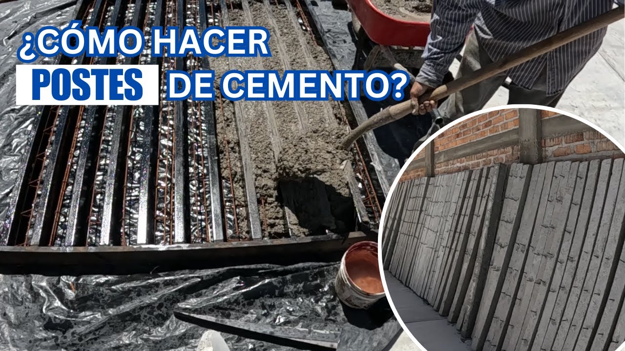 ¿Cómo HACER POSTES de CEMENTO? | El poste mas RESISTENTE | RancheandoAndo