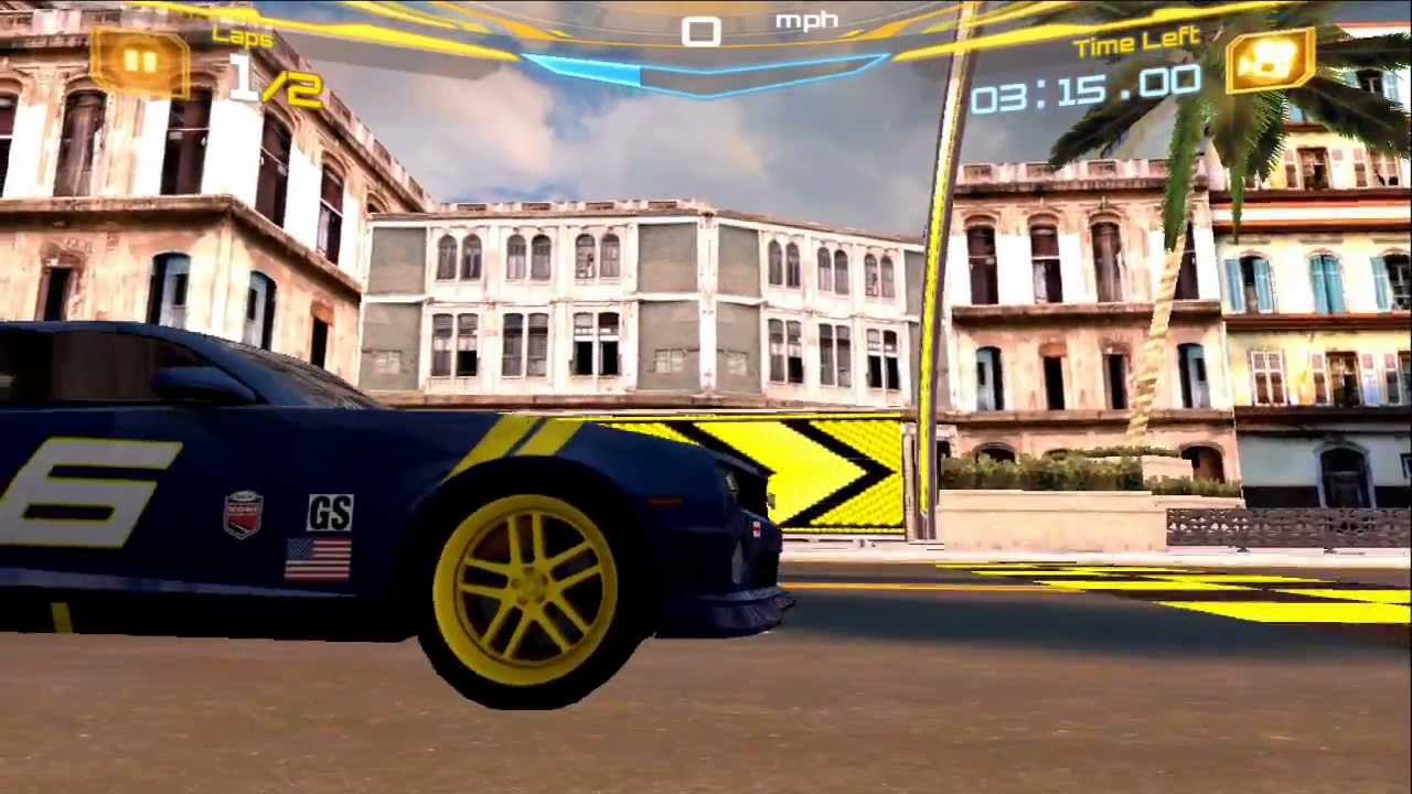 Asphalt 7: Heat Gameplay Chevy Camaro GS / Level Preview - Havana on iPhone/iPod/iPad/Android