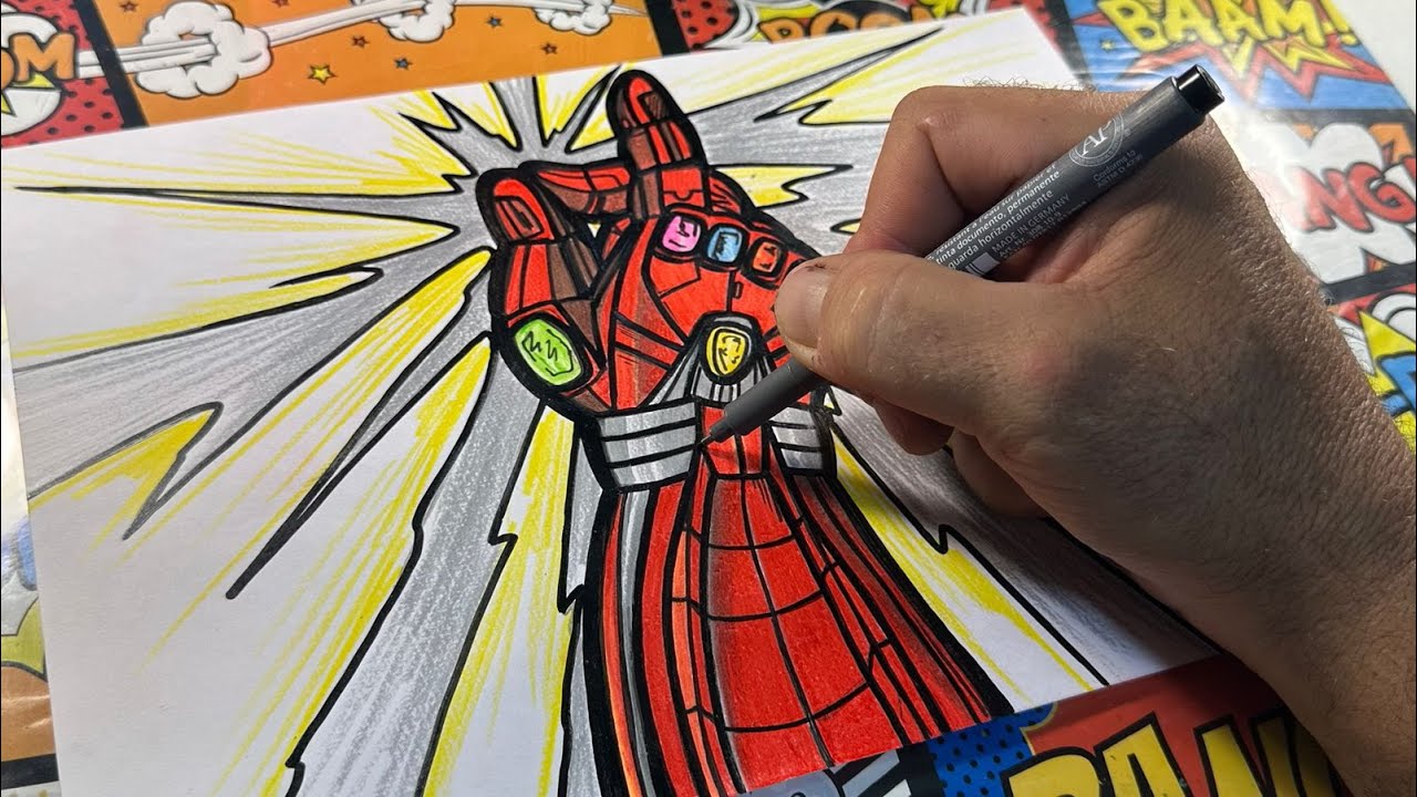 Desenhando o maior estalar do mundo 😁