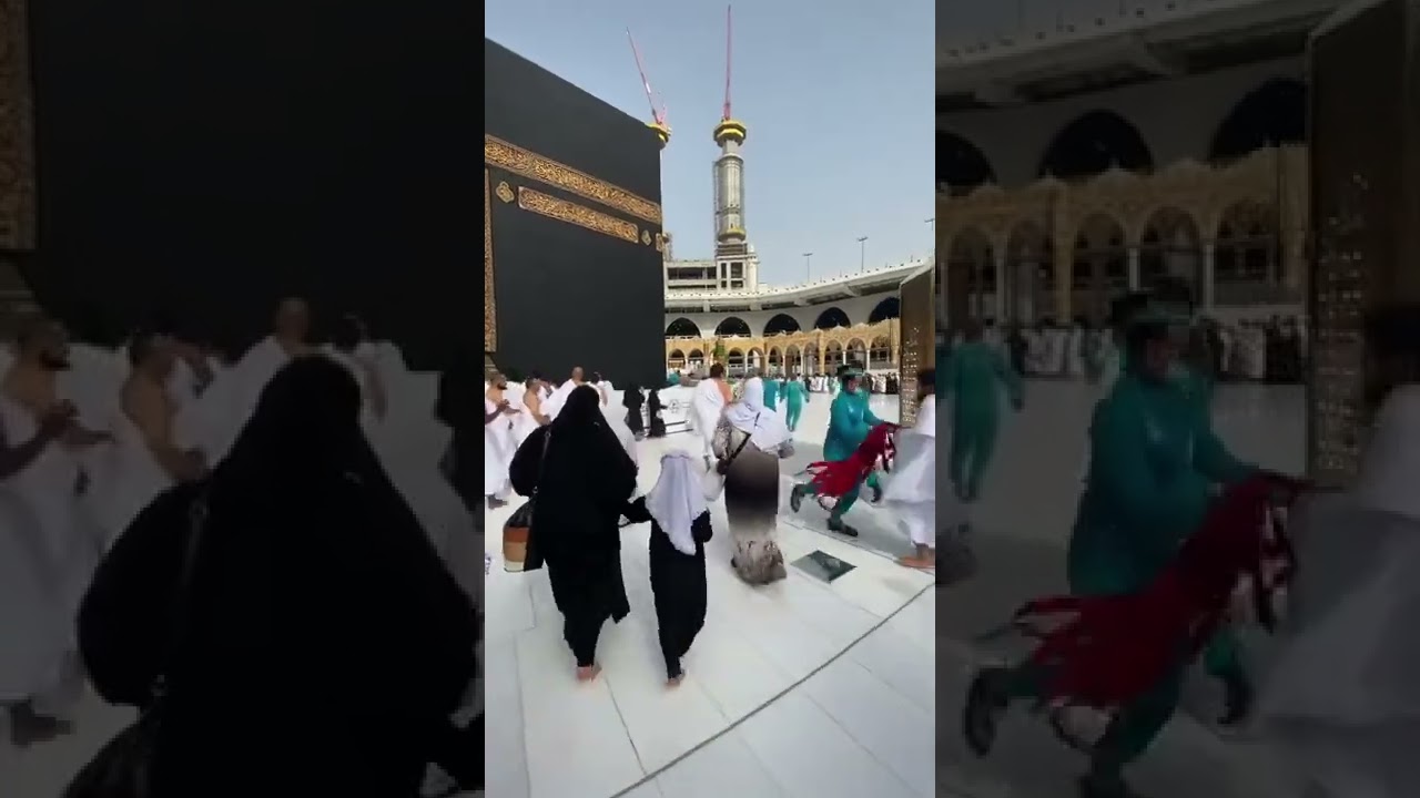 SEMUA BERLARIAN SETELAH SHALAT DEPAN KA'BAH