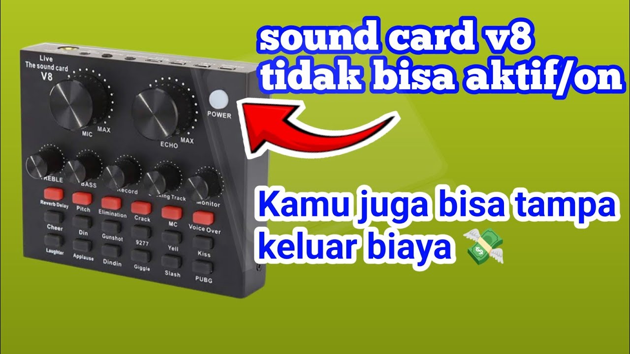 Cara perbaiki Sound card v8 mati total tampa biaya 💸 langsung beres