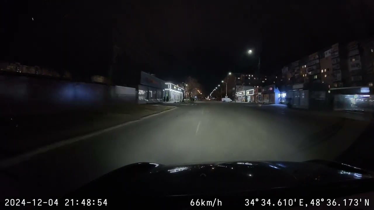 70mai 4K Dash Cam A810 Ultra HD  Night TEST