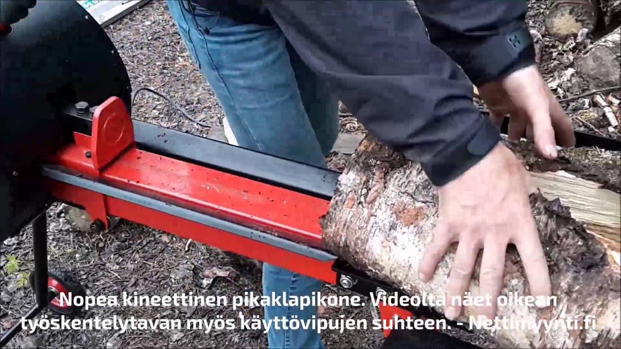 Pikahalkomakone Timco 7 t 51 cm - 2 sekunnin halkaisu ja palautus!
