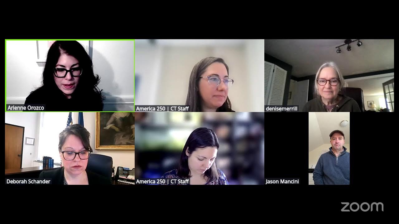 America 250 | CT Governance Subcommittee Meeting 12/10/2025