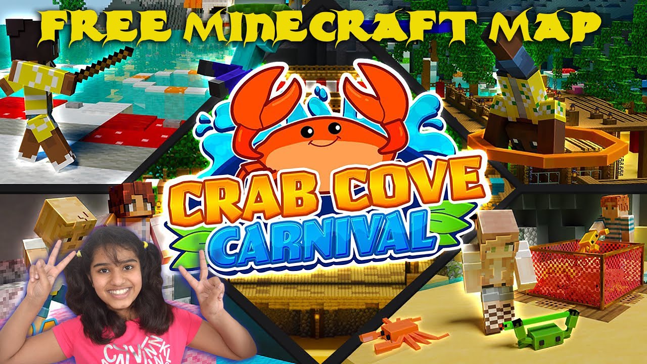 Free Minecraft Map Crab Cove Carnival on Marketplace | Link in Description