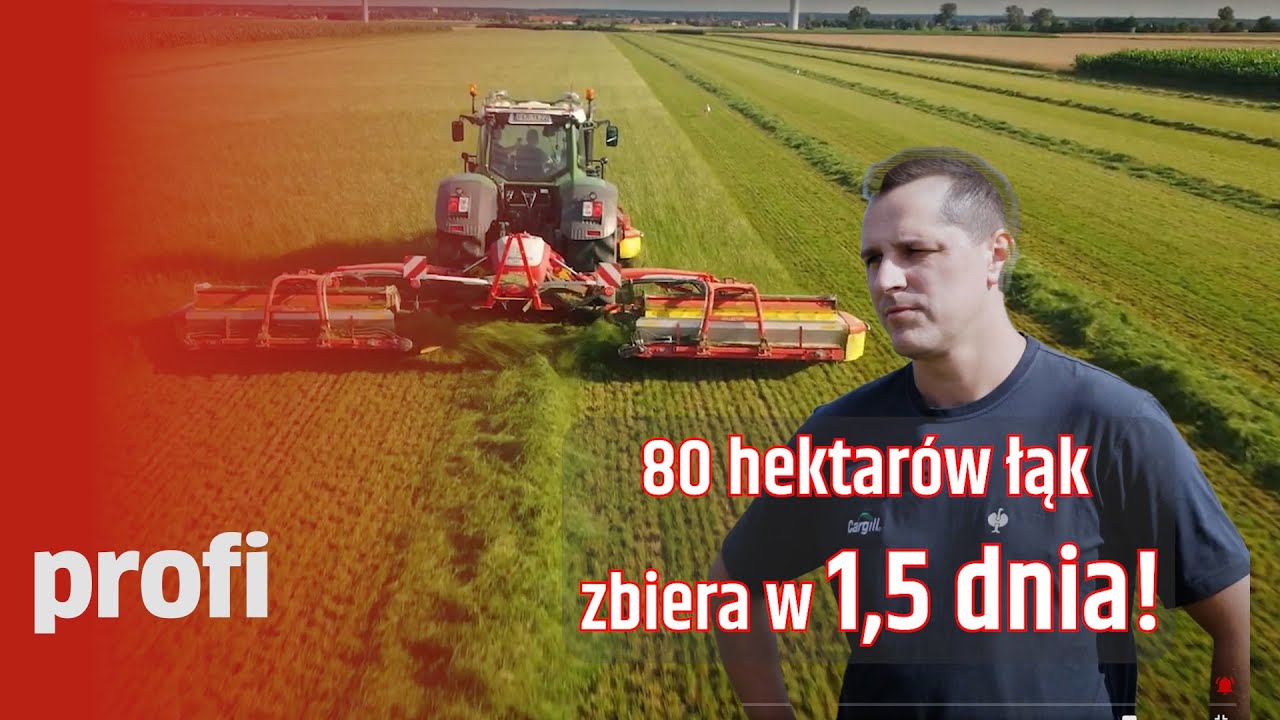 10 metrów z taśmami! Zobacz jak kosiarki Pöttinger odmieniają gospodarstwo w Krotoszynie 🚜🌱