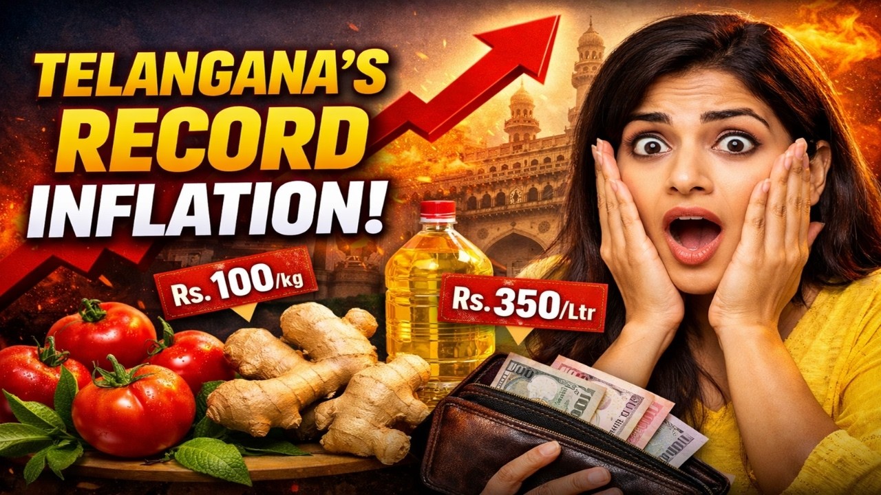 Telangana Records Highest Inflation in India | Tomato, Ginger & Oil Prices Shock Families