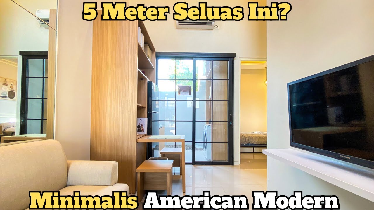 Rumah 300 Jutaan Kayak Gini? 5x12 American Modern Kecil Tapi Mewah, Interiornya Bintang LIMA!