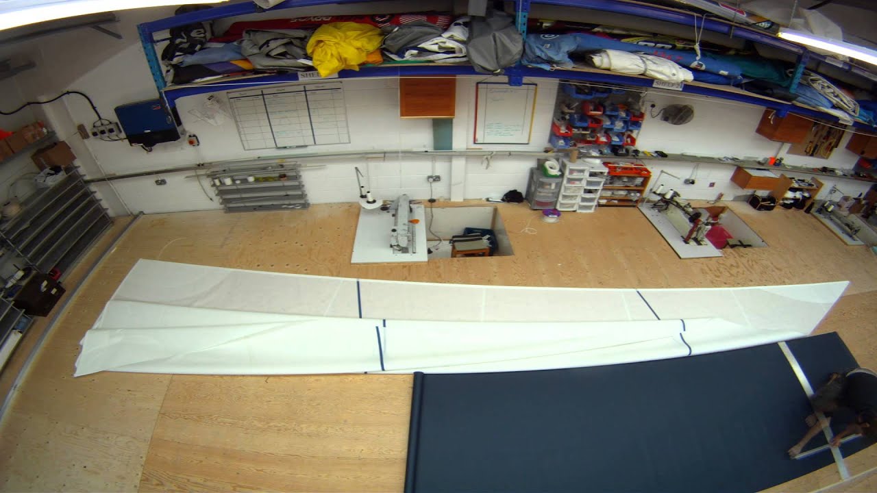 time lapse making a sail