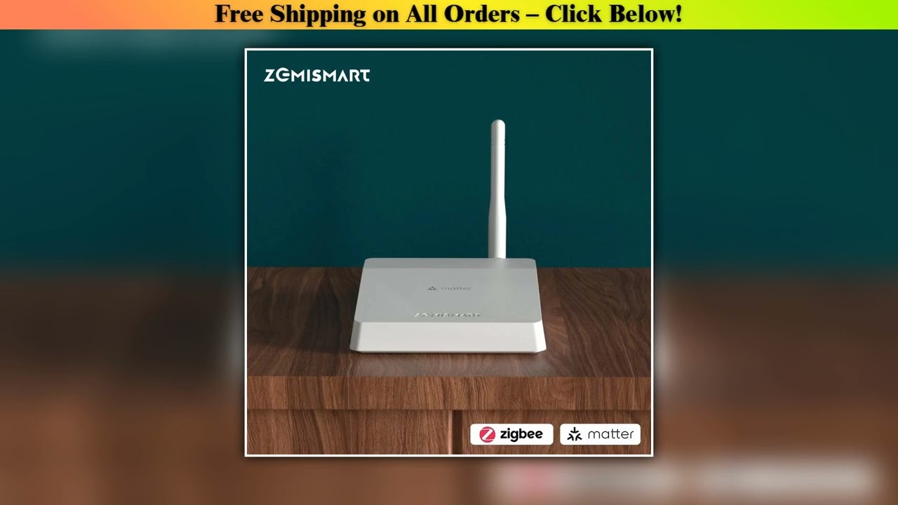 Zemismart M6 Hub Matter Zigbee Gateway with Antenna Work with Tuya Homekit Google Home SmartThings
