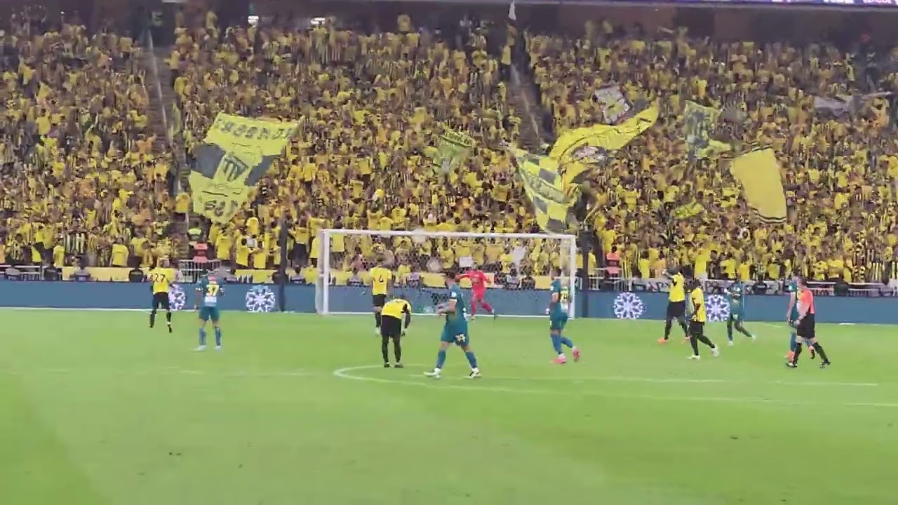 الاتحاد والعروبة من داخل الملعب شاهد جمال مدرجات الاتحاد كبير آسيا