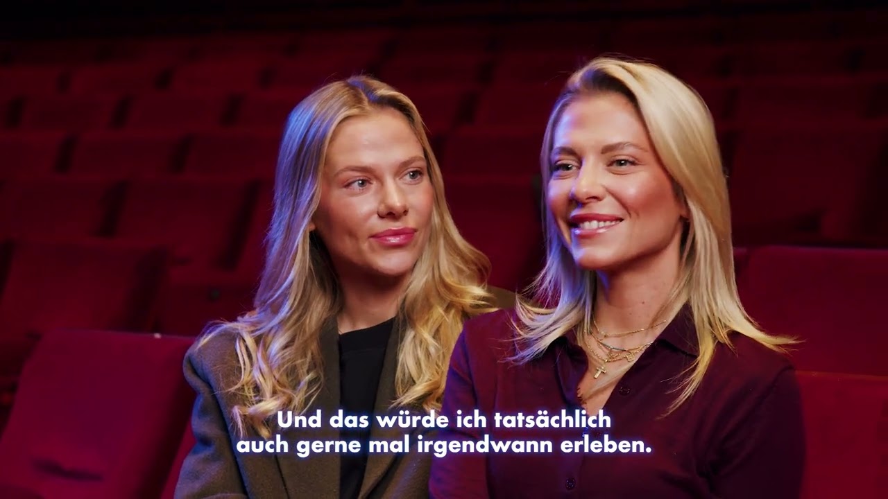 Disneys DIE EISKÖNIGIN -  Valentina und Cheyenne Pahde zu Besuch