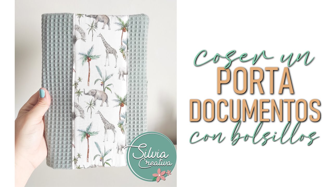Coser un PORTA DOCUMENTOS con bolsillos - regalos para bebés