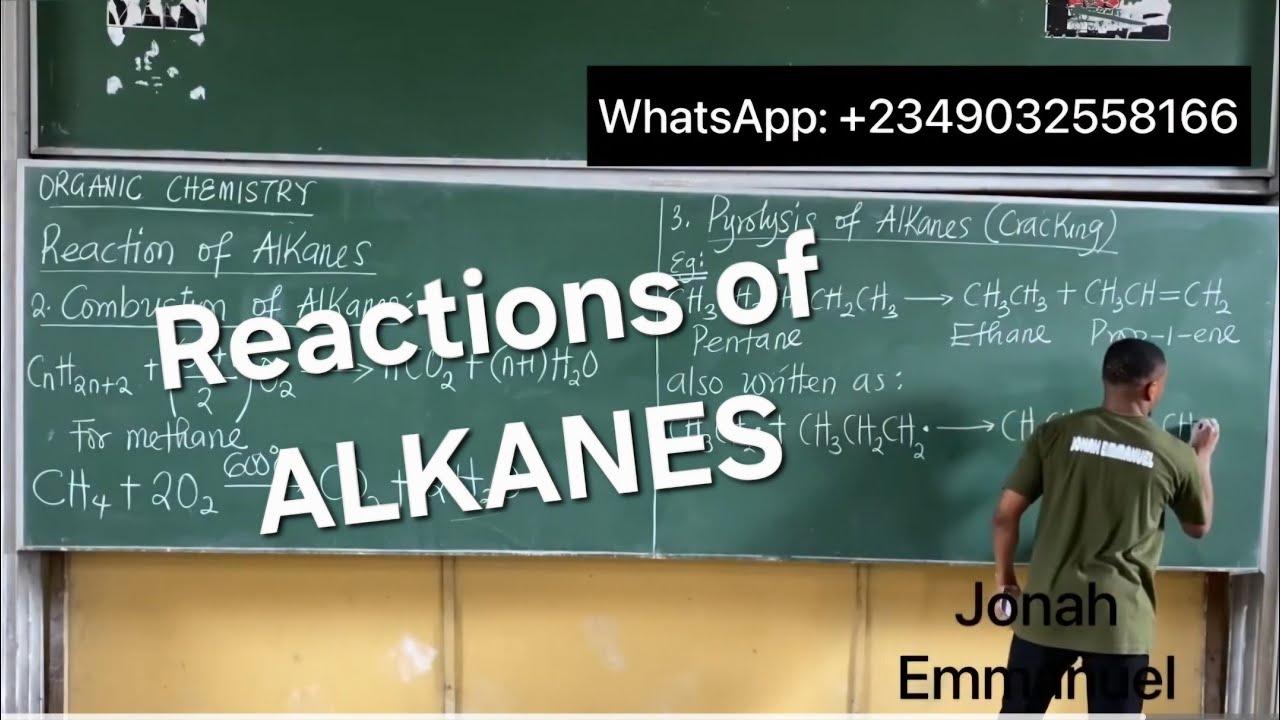 Reactions of Alkanes Organic Chemistry | Alkanes Reactions 