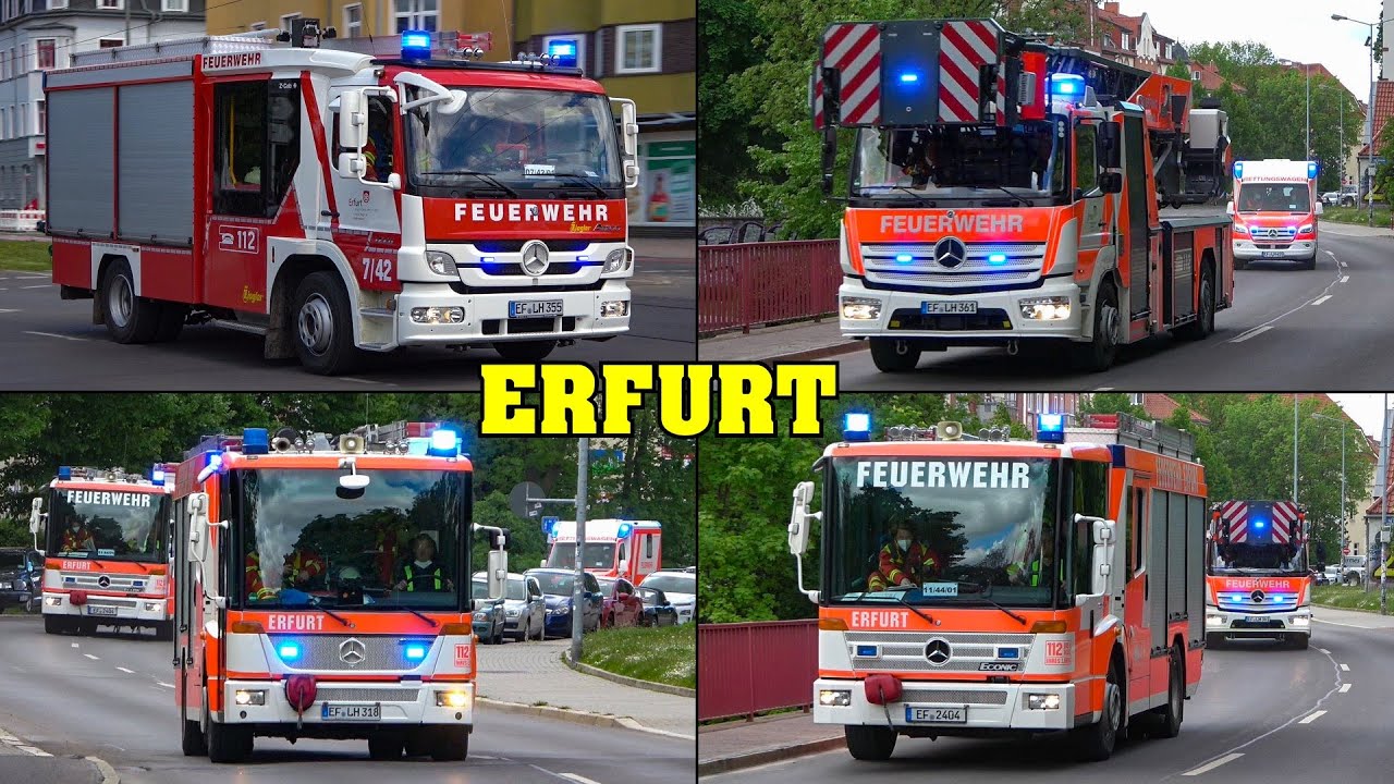 [FEUERMELDUNG KAUFHAUS] - Feuerwehr ERFURT | BF FW1, HLF 20 FF Gispersleben & LF 10 FF Ilversgehofen