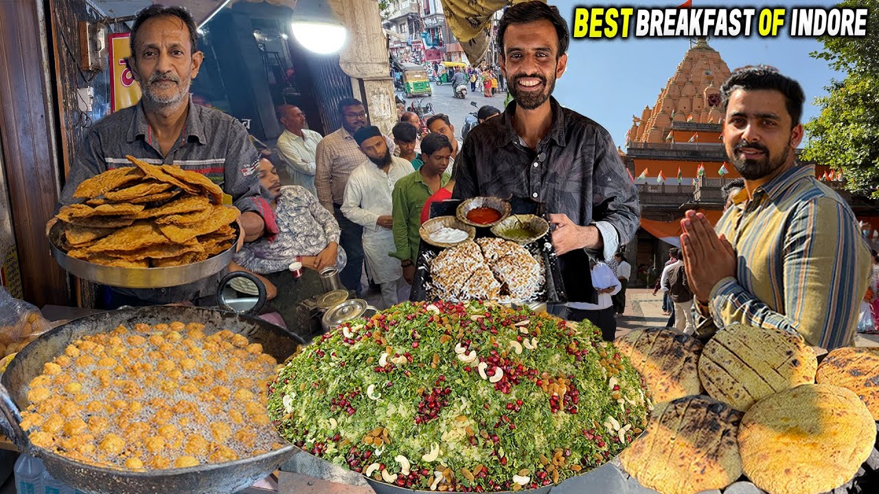 Indore Street Food Tour | Best Breakfast of Indore | Street Food India | Indore Street Food