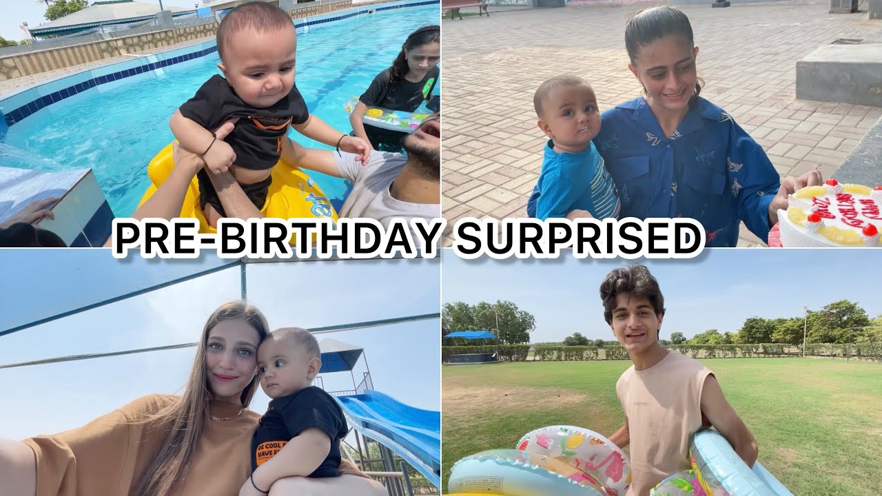 Zoya Ki Birthday ka Cake🎂Bhool gaye ghar par|| Basil pool me Jane se dar raha hai😂