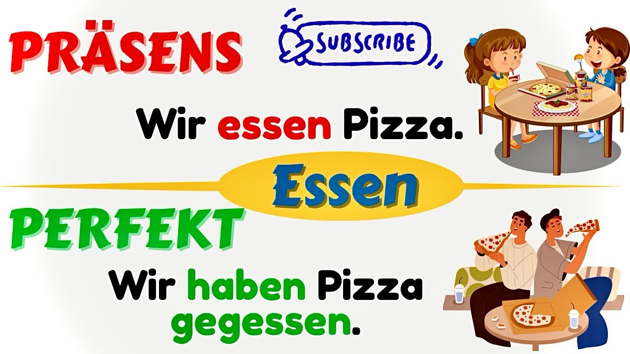 Daily German Verbs: Pr&auml;sens & Perfekt |A1-A2| #deutschlernen#deutschf&uuml;ranf&auml;nger