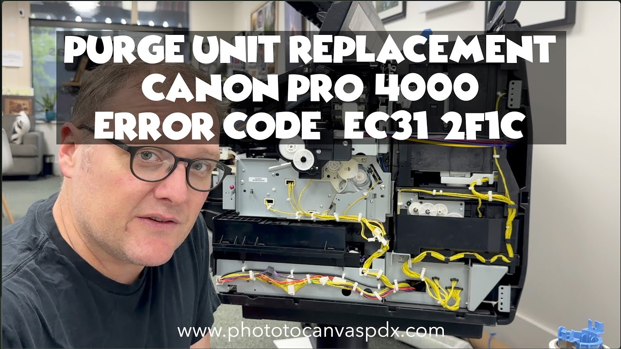 Замена блока продувки в принтере Canon Pro-4000 (код ошибки EC31-2F1C)