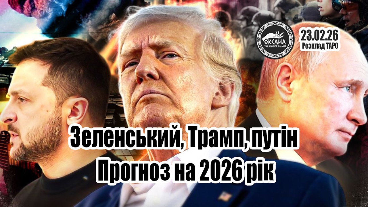 Зеленський, Трамп, путін. Прогноз на 2026 рік. Розклад Таро