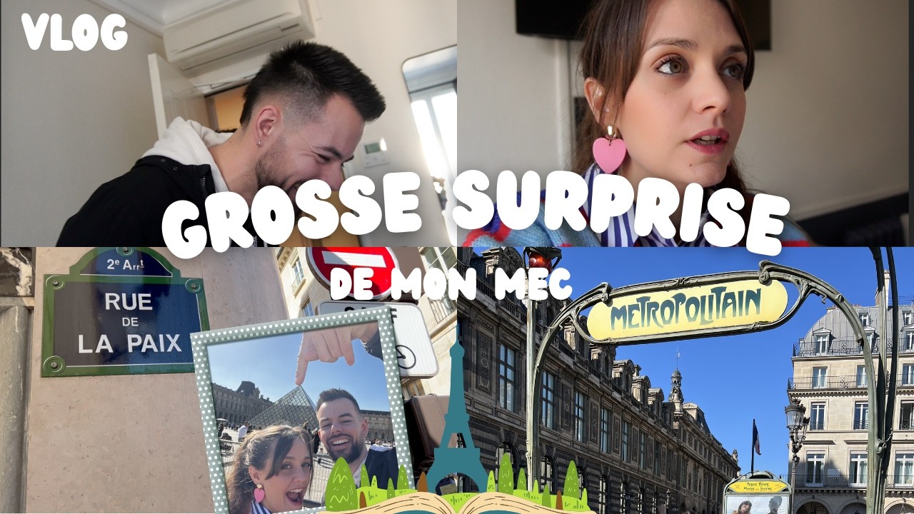 ⌜VLOG PARISIEN⌝GROSSE SURPRISE de mon MEC 😳 :  Un vrai jour parisien, comme je les aimes 🇫🇷