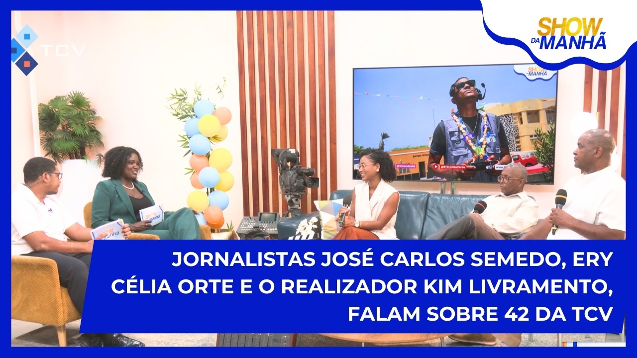 Show da Manhã:   José Carlos Semedo, Ery Célia Orte e o realizador Kim Livramento, sobre 42 da TCV