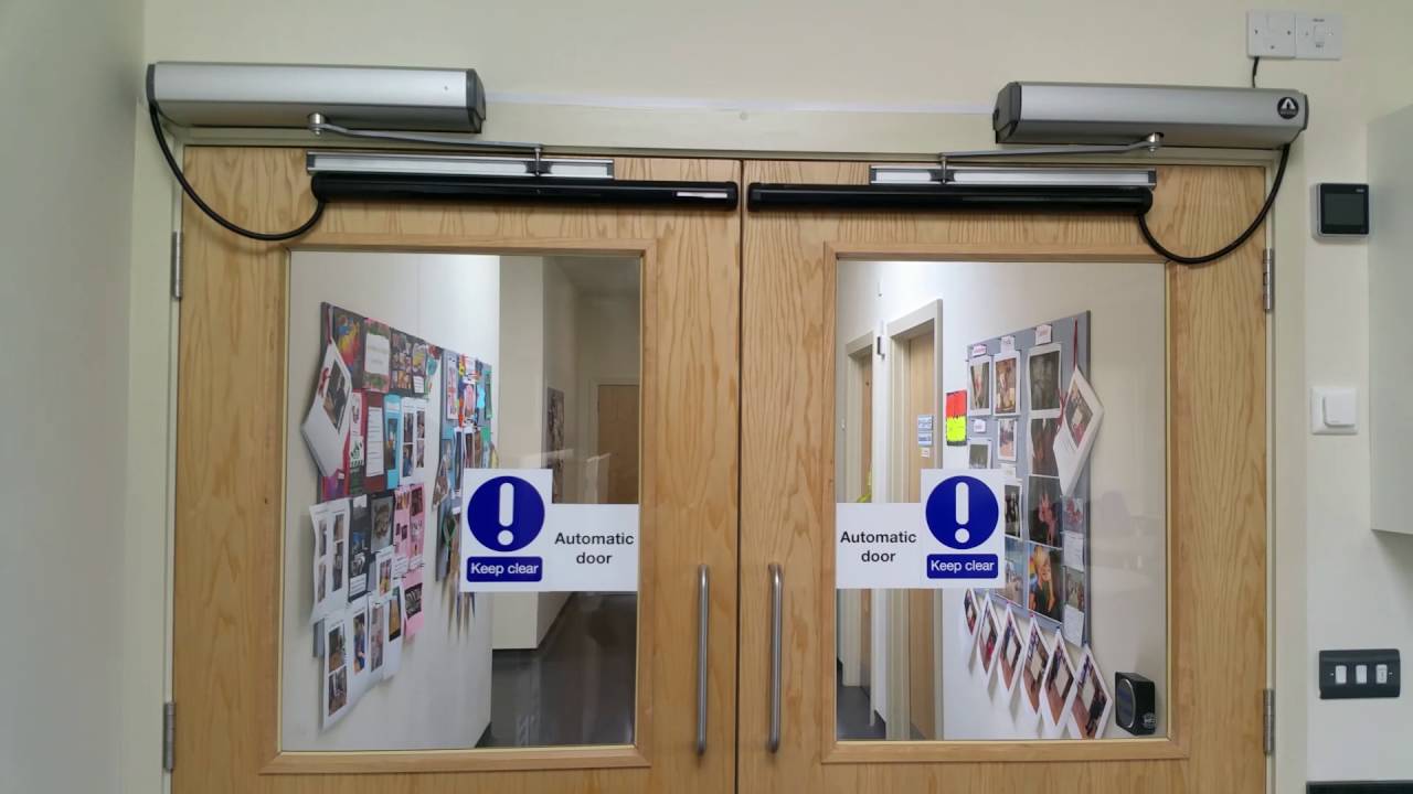 Automatic Swing Double Doors UK.