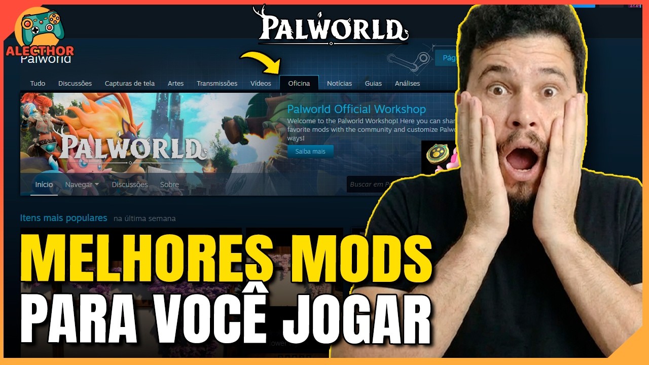 Melhores MODS para VOCÊ JOGAR no PALWORLD - OFICINA STEAM