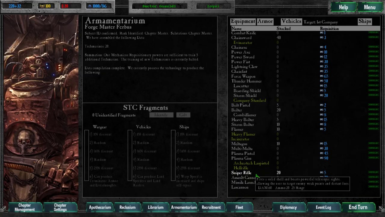 Chapter Master Mod: How I start Games & the basic Controls.