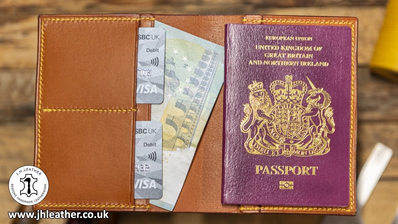 Make your own: Leather Passport Cover - PDF Pattern Download, Make Along