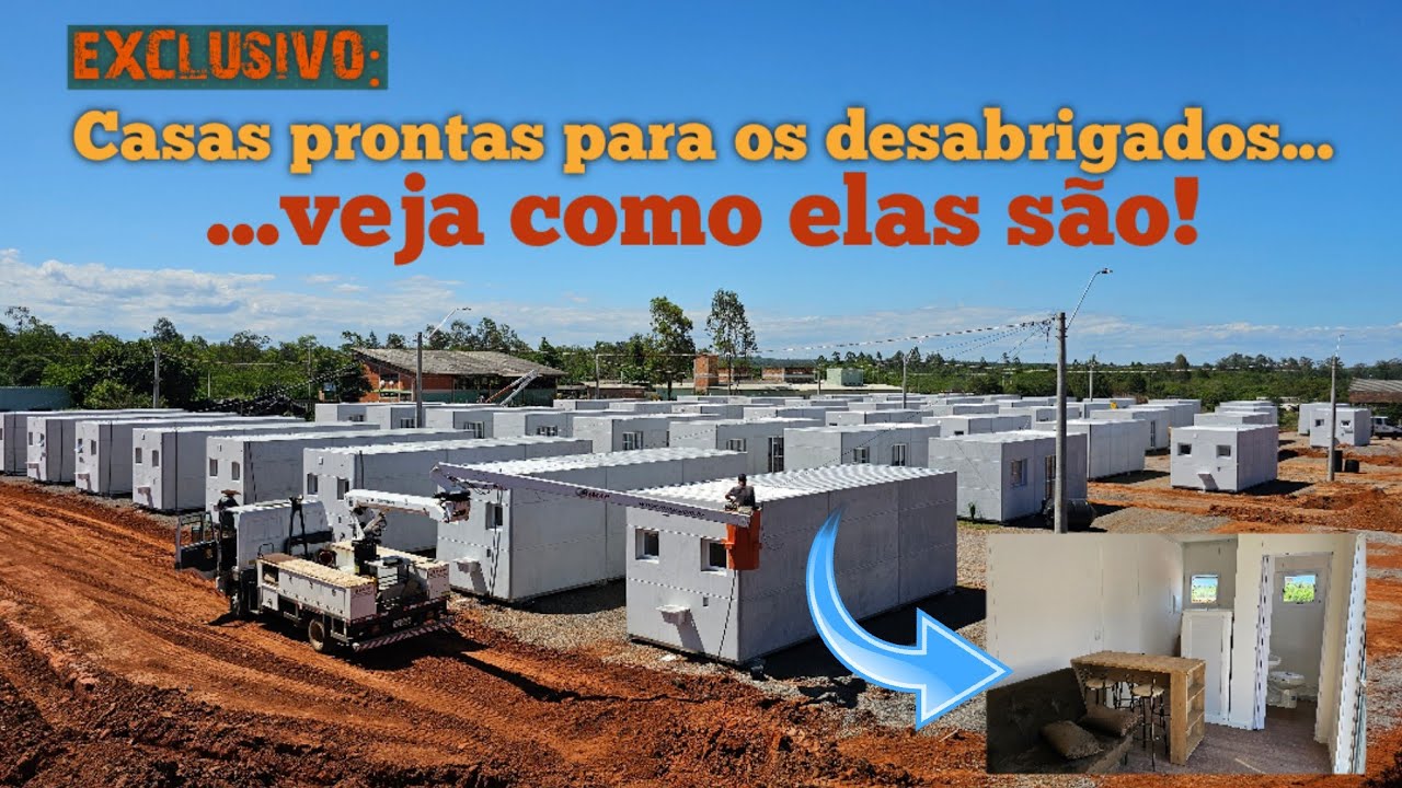 🔴EXCLUSIVO: 21/10/2024 - CASAS SENDO ENTREGUES AOS DESABRIGADOS DA ENCHENTE NO RIO GRANDE DO SUL.