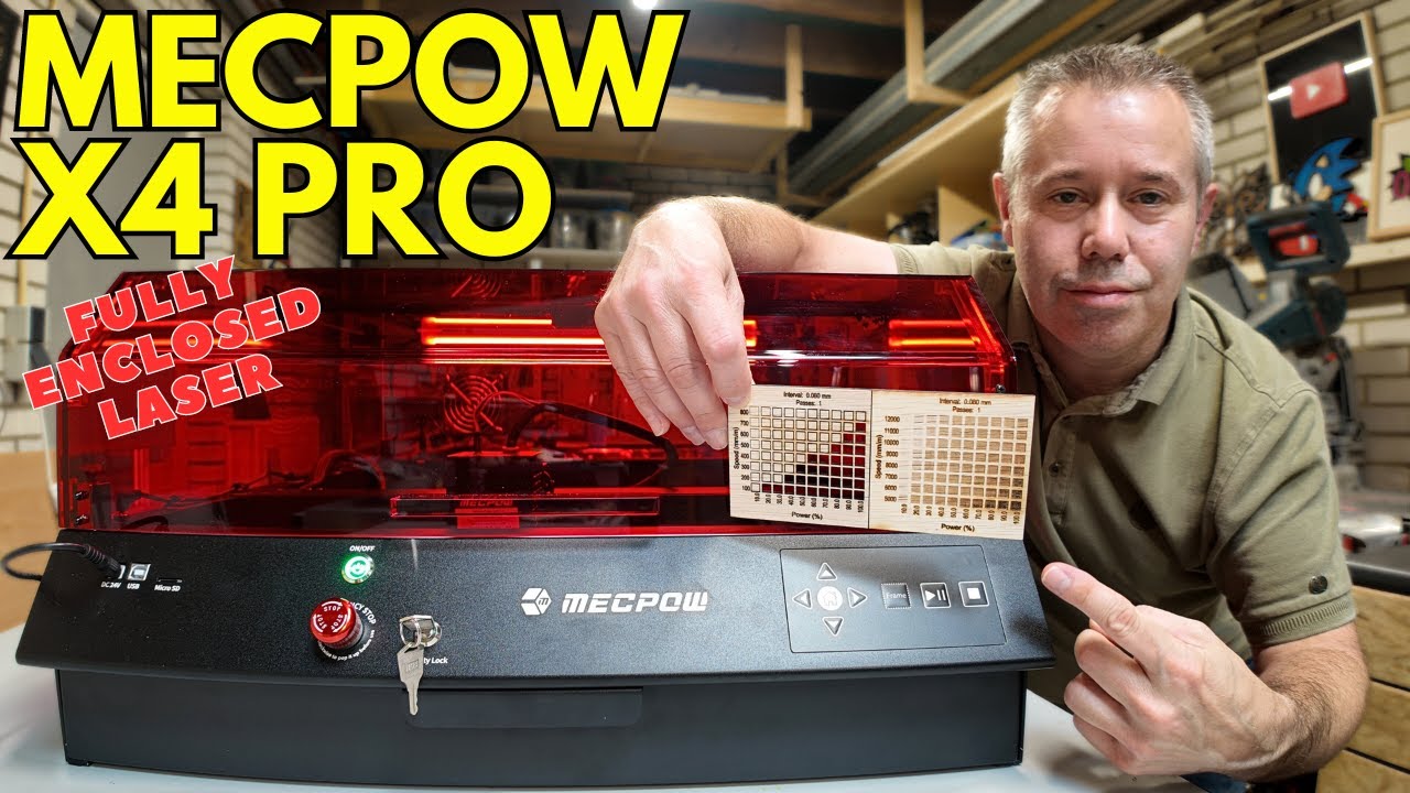 First review on the Fully Enclosed Class1 MECPOW X4 Pro | #laser #lasermachine #lasercutting