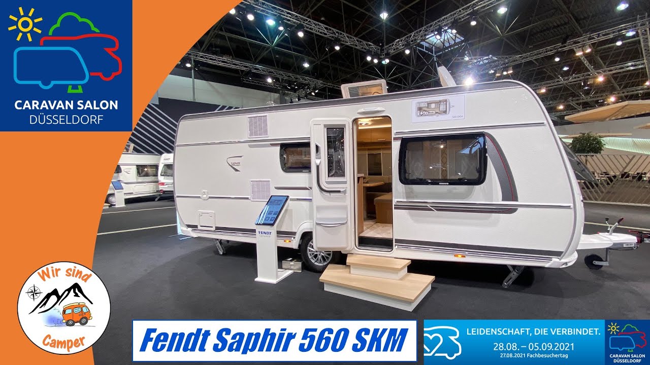 Vorstellung des neue Fendt Saphir 560 SKM MJ 2022 auf dem Caravan Salon 2021