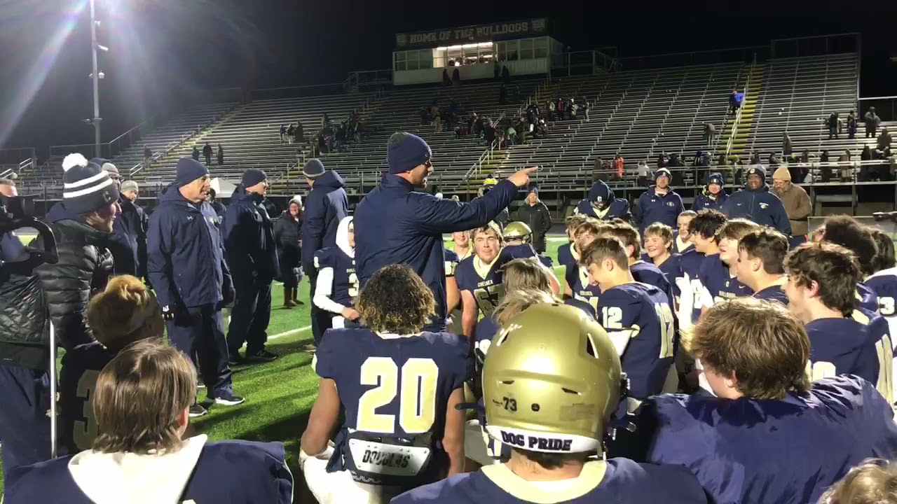 Chelsea football celebrates regional final win over Detroit Country Day