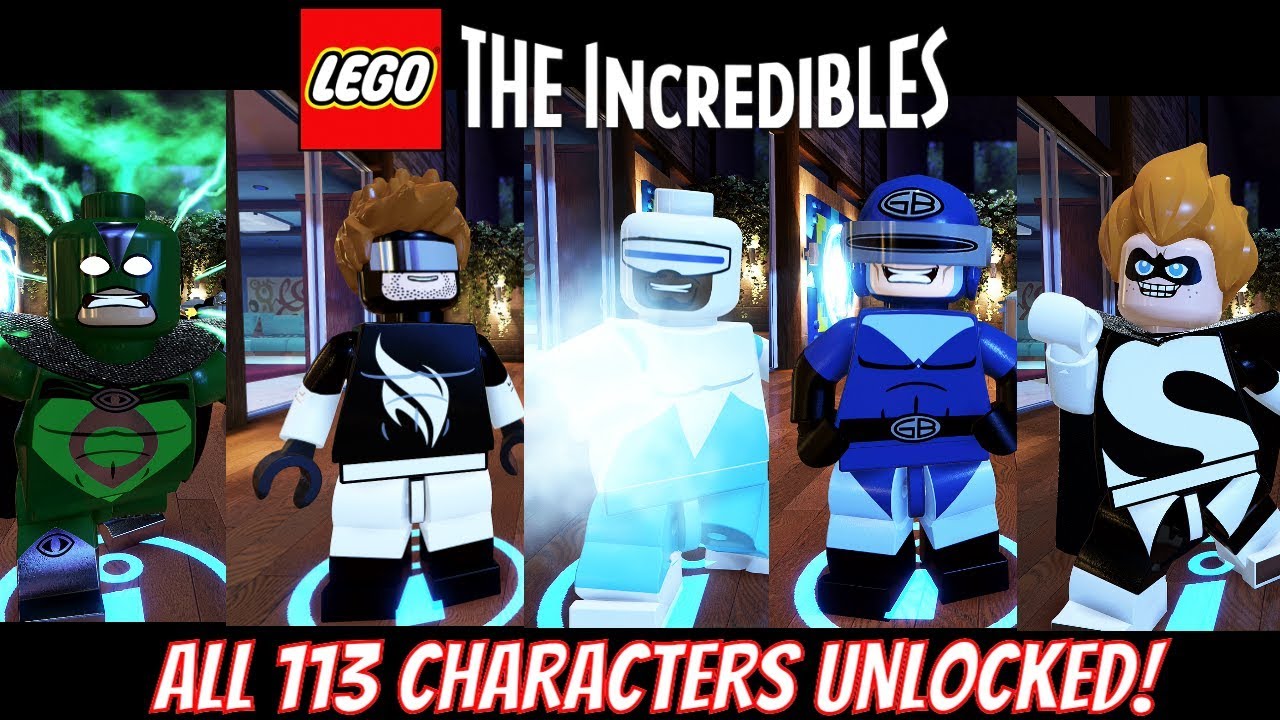 LEGO The Incredibles - All 113 Characters Unlocked!