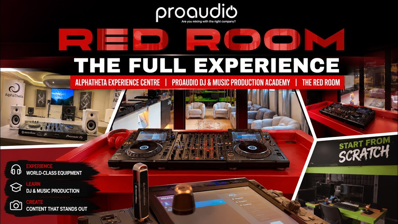 Inside the AlphaTheta Experience Centre, Proaudio DJ Academy & The Red Room