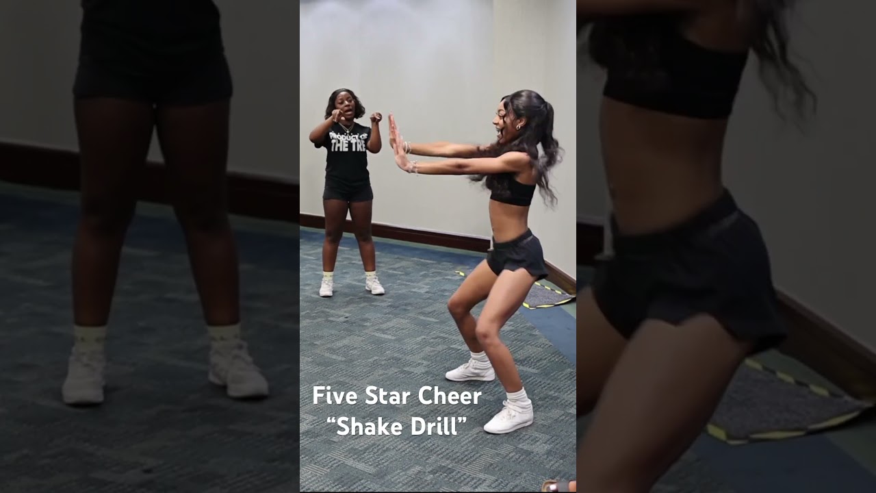 Shake Drill by: Five Star Cheer ⭐️🔥 #stompandshake #cheerleaders #stompnshake