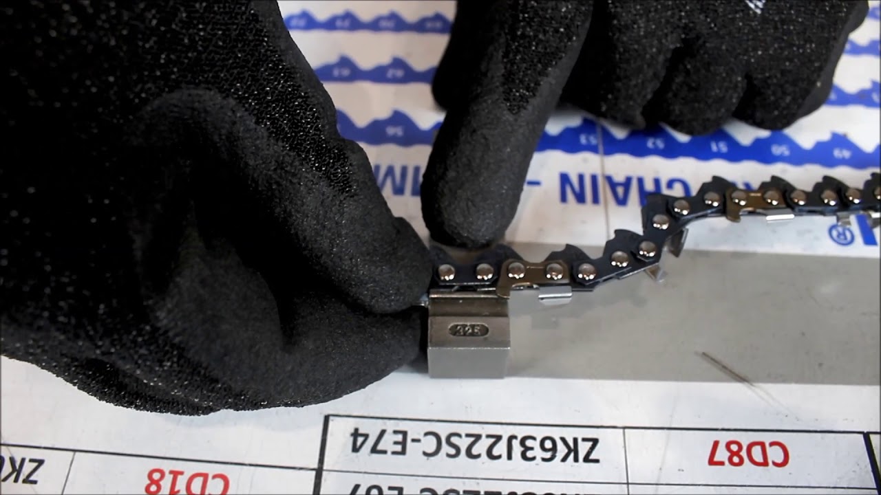 Découpe de chaînes de tronçonneuses, rivetage, dérivetage