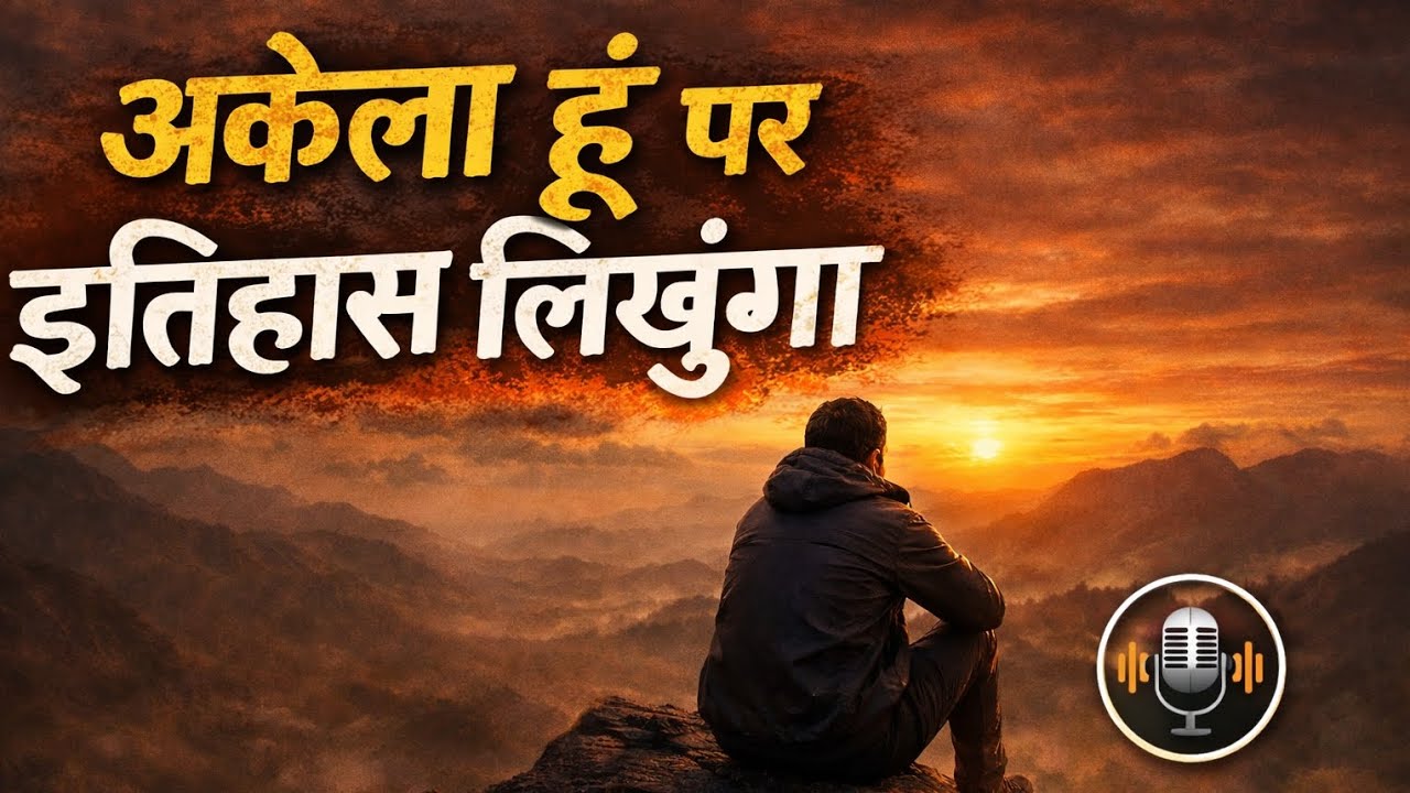 अकेला हूं पर इतिहास लिखुगा | Powerful Motivational Audio | Never Give up 