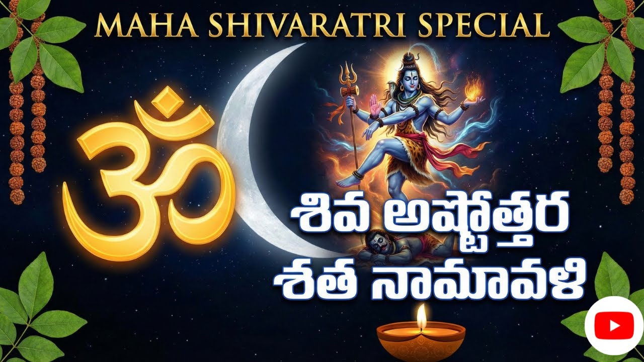 Maha Shivaratri Special శివ అష్టోత్తర శత నామావళి | Shiva Ashtottara Shata Namavali Telugu Full