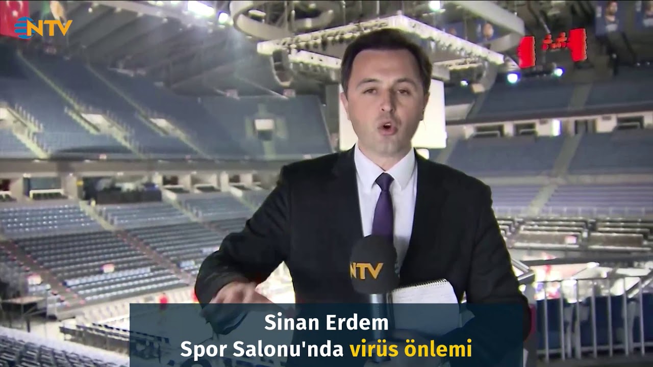Sinan Erdem Spor Salonu dezenfekte ediliyor