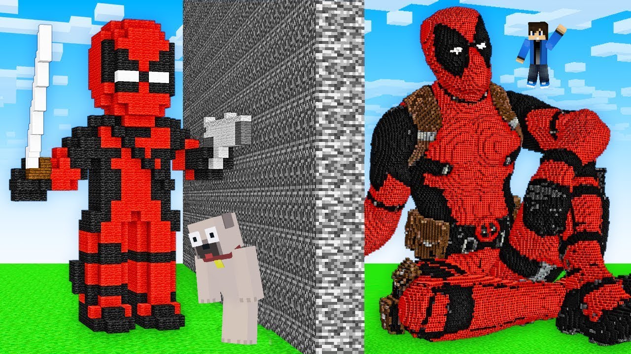 CSALTAM A DEADPOOL ÉPÍTŐ KIHÍVÁSBAN A MINECRAFTBAN!