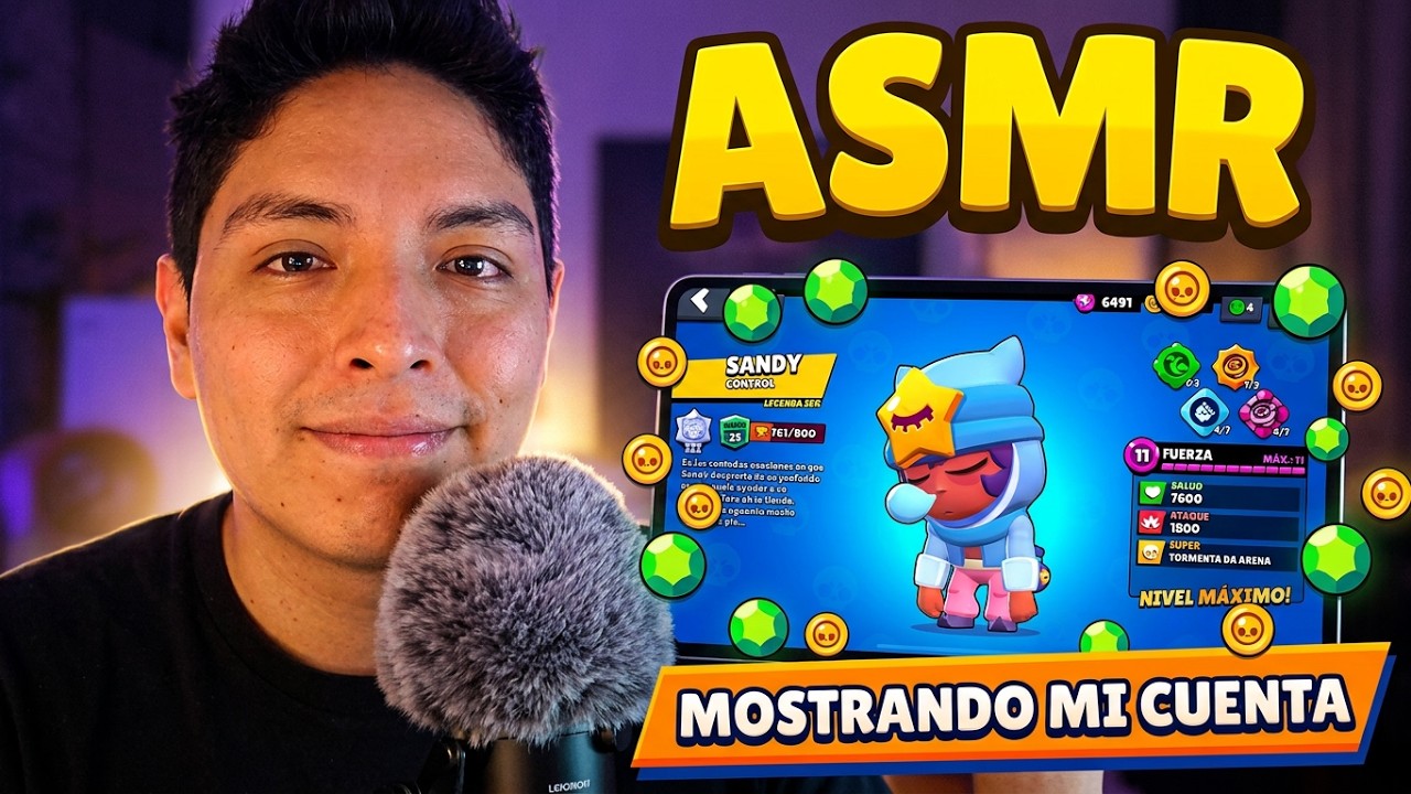 ASMR BRAWL STARS | Te muestro mi cuenta + me compro una skin 🥶❄️