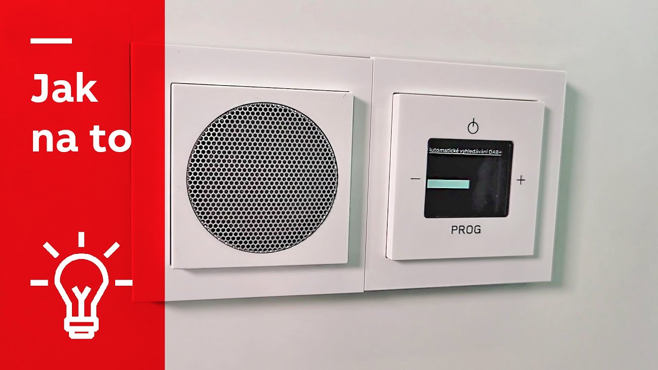 Rádio do zdi - digitální rádio do kuchyně nebo koupelny
