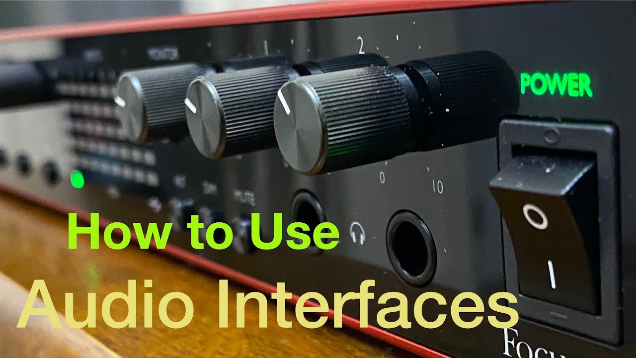 How to Use an Audio Interface