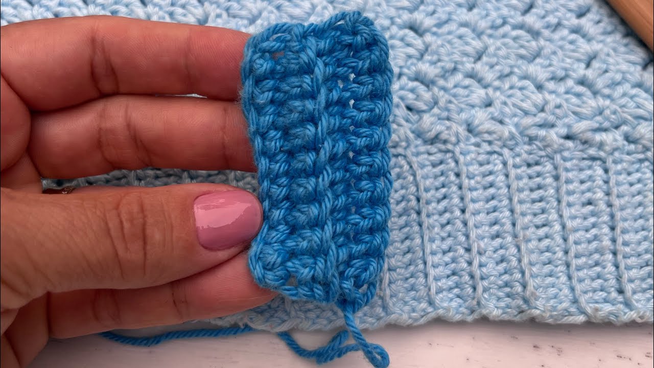 Como iniciar o ponto sanfona ! Ponto sanfona em blusa de crochê ! Cropped de crochê !